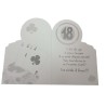 Biglietto Augurale 18 Anni Sagomato Tema Poker – Compleanno con Frase Divertente – Idea Regalo per Neo Diciottenne