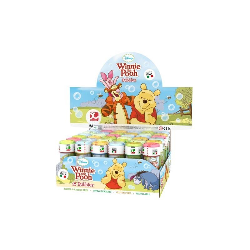Bolle di Sapone Winnie the Pooh Disney 60 ml 36-PZ – Regalini per Feste di Compleanno Bambini, Gadget Fine Festa Made in Italy