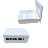 Scatola Termica in Polistirolo 2 kg con Coperchio – Contenitore Isotermico 34x15x7 cm per Alimenti, Bevande, Pesce e Spedizioni