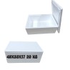 Scatola Termica in Polistirolo 20 kg con Coperchio – Contenitore Isotermico 48x33x17 cm per Alimenti, Bevande,Spedizioni