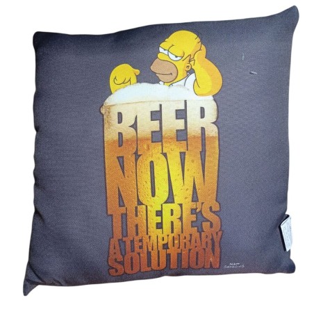 Cuscino The Simpson Homer 45x45 cm | Idea Regalo Divertente | Fodera Morbida Decorativa per Casa, Divano o Camera da Letto