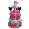 "​Torta Scenografica Personalizzata di Minnie per Compleanni – Decorazione Unica con Nome e Numero