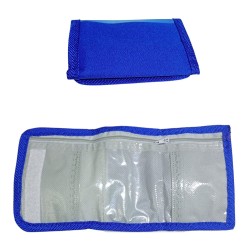 Portafoglio Calcio Napoli per Bambino – Wallet Partenopei con Chiusura in Velcro e Portamonete 22x11cm