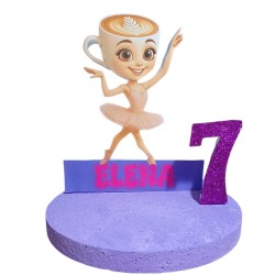 Centro Tavola 3D Ballerina Classica - Compleanno Personalizzato