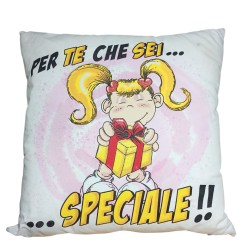 Cuscino “Per Te che Sei Speciale” 40x40 cm Idea Regalo per San Valentino, Compleanni e Anniversari Cuscino Decorativo