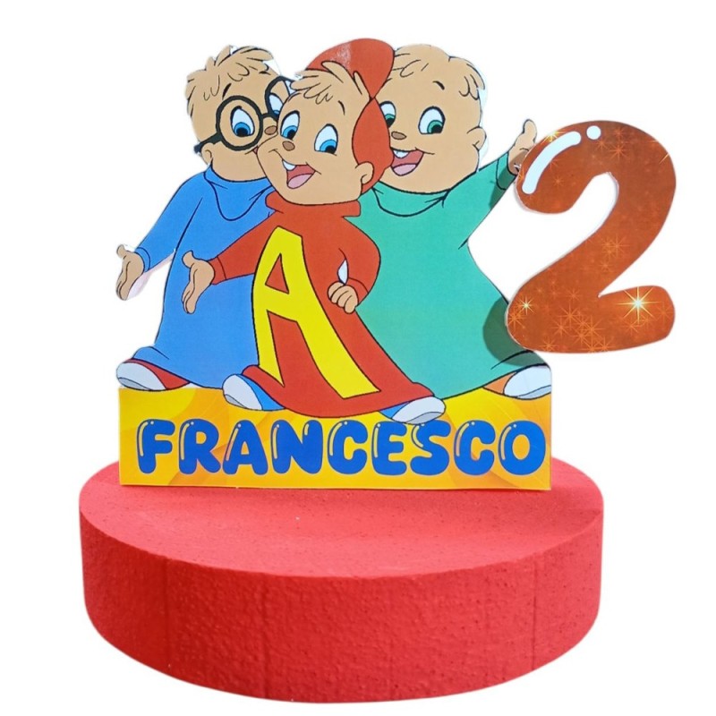 Centro Tavola 3D Alvin - Compleanno Personalizzato