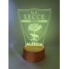 Lampada LED Lecce Calcio Personalizzata – Stemma in Plexiglass con Nome, Idea Regalo Tifosi e Decorazione Camera