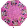 Ombrello Pieghevole Bambina Minnie Disney | Antivento Compatto da Borsa 23 cm | Struttura Rinforzata in Fibra Flessibile