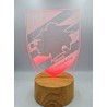 Lampada LED Personalizzata Sampdoria – Stemma Calcio in Plexiglass Multicolore -Luce Notturna 7 Colori, Idea Regalo Tifosi