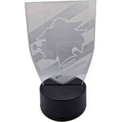 Lampada LED Personalizzata Sampdoria – Stemma Calcio in Plexiglass Multicolore -Luce Notturna 7 Colori, Idea Regalo Tifosi