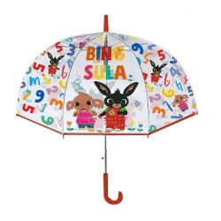 Ombrello Trasparente Cupola Bing e Sula – Antivento, Manuale, Bambini
