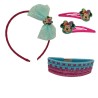 Set Accessori Capelli Minnie Mouse 7 Pezzi – Cerchietto, Mollette ed Elastici | Disney Ufficiale | Idea Regalo Bambina