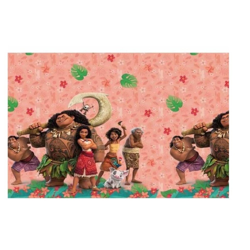 Tovaglia di Plastica Oceania 2 Disney 180x120 cm – Decorazione Tavola Compleanno Bambini Tema Oceania