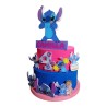 Torta di Compleanno Personalizzata Lilo & Stitch con Nome ed Età – Decorazione in Polistirolo 3D