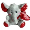 “Peluche Elefantino con Cuore Love 14 cm – Morbido, Regalo Romantico per Bambini e Coppie”