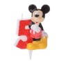 Candela Numero 5 Topolino Disney – Decorazione Torta Compleanno Bambini, Festa Tema Topolino, Idea Regalo