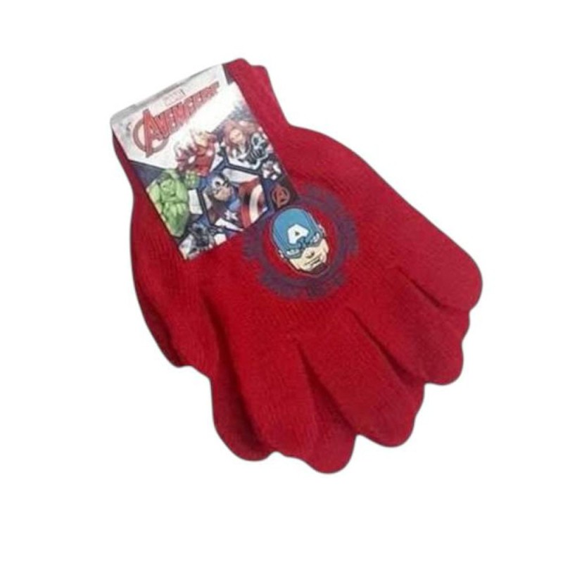 Guanti Avengers Marvel Bambino 2-5 Anni | Taglia Unica | Morbidi e Caldi in Acrilico