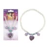 Collana Principesse Disney per Bambina – Ciondolo a Cuore Brillante, Gioiello Fantasy Regalo Favola