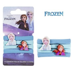 Elastici per Capelli Frozen 3D Multicolore – Set 4 Pezzi | Scrunchie Disney per Bambine | Accessori Moda Colorati e Morbidi