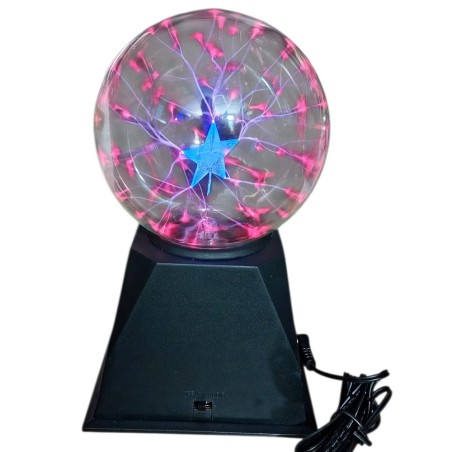 Lampada Sfera al Plasma Interattiva 20 cm – Fulmini Luminosi Touch Sensor per Atmosfere Uniche