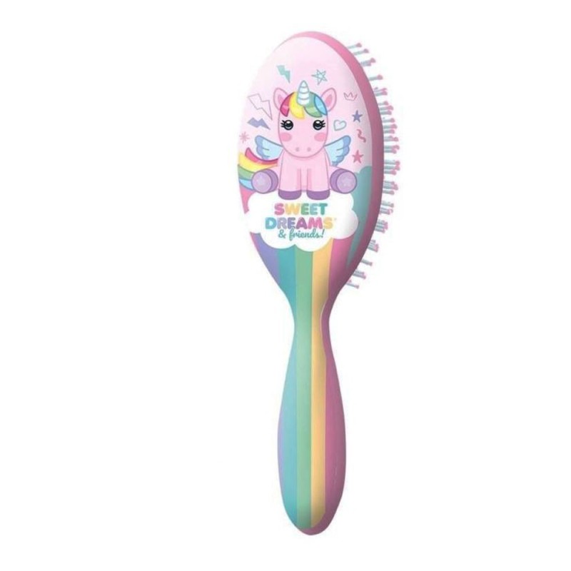 Spazzola per Capelli Bambina Unicorno “Sweet Dreams” – Districante Delicata Antistrappo, per Capelli Bagnati e Asciutti (3+)