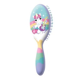 Spazzola per Capelli Unicorno per Bambina – Districa Senza Strappi, Morbida e Colorata, Ideale dai 3 Ann