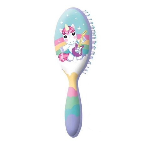 Spazzola per Capelli Unicorno per Bambina – Districa Senza Strappi, Morbida e Colorata, Ideale dai 3 Ann