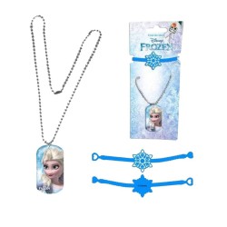 Set Gioielli Frozen Disney – Collana e Bracciale per Bambina con Pendente