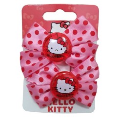 Blister 2 Molettine Hello Kitty 3D – Fiocchi Colorati per Capelli da Bambina