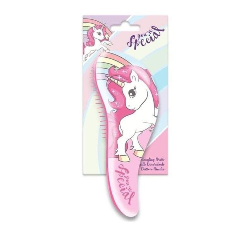 Spazzola Magica Disney a Forma di Unicorno – Morbidezza Incantata per Ogni Capello 7,5x19,5x3 cm