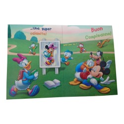 Biglietto di Auguri Compleanno Disney con Calamita – Cartolina Apribile 20x14 cm con Busta Colorata – Idea Regalo Originale