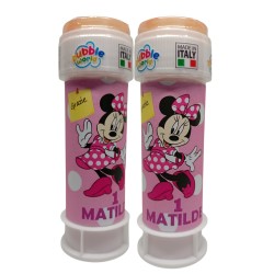 Bolle di Sapone Personalizzate Minnie – Bomboniere di Compleanno per Bambini Regalino Fine Festa Originale
