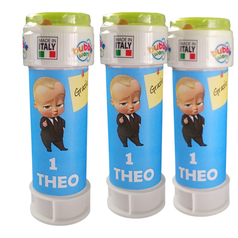 Bolle di Sapone Baby Boss – Personalizzate con Nome ed Età | 60ml