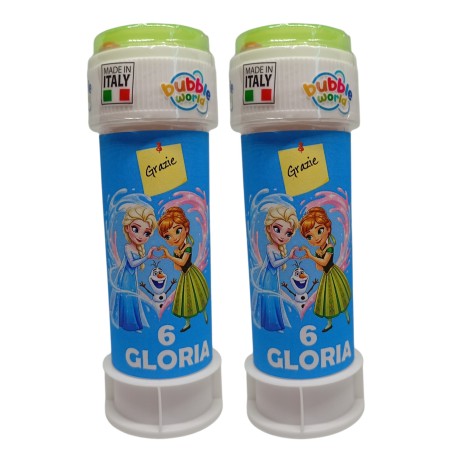 Bolle di Sapone Frozen Disney Personalizzate – Nome ed Età