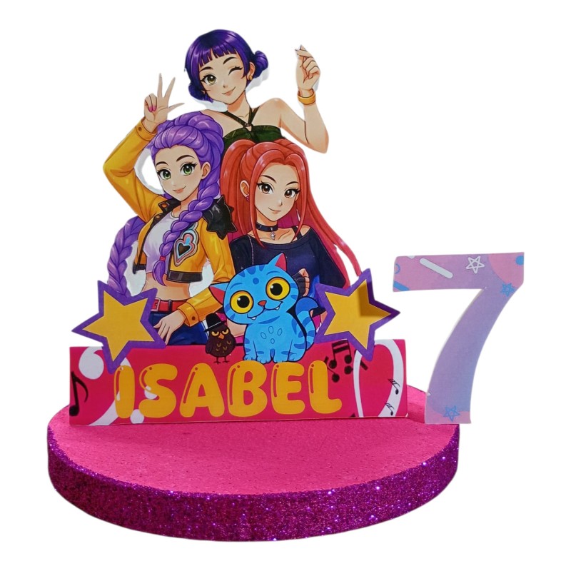 Centro Tavola 3D K-Pop Star Edition - Compleanno Personalizzato