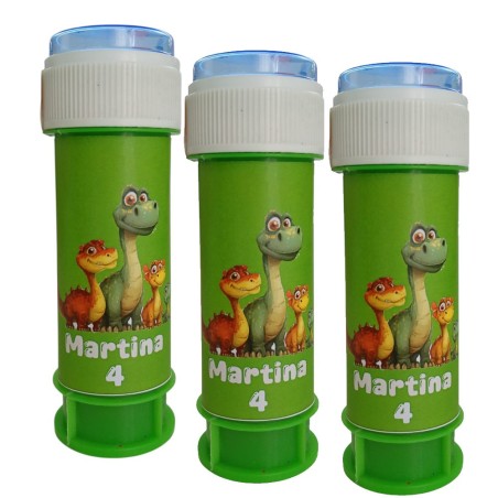“Bolle di Sapone Dinosauro Personalizzate – Nome & Età del Festeggiato | Regali Originali per Compleanno, Feste e Eventi”