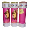 Bolle di Sapone Personalizzate Masha & Orso – Regalo Compleanno con Nome e Età, 60ml, Idee per Feste e Bomboniere Uniche