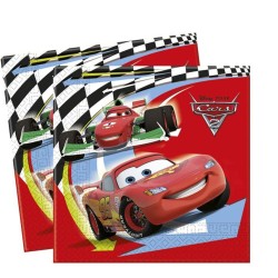 Tovaglioli Cars 2 33x33 cm – Trasforma la Festa di Compleanno in una Gara da Campioni