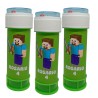 "Bolle di Sapone Minecraft Personalizzate – Nome e Età del Festeggiato | Idee Regalo e Gadget Fine Festa Compleanno Bambini"