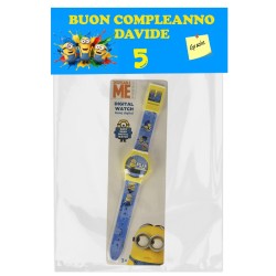 Regalini Compleanno Minions: Orologio Digitale Personalizzato con Nome