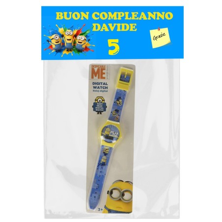 Regalini Compleanno Minions: Orologio Digitale Personalizzato con Nome