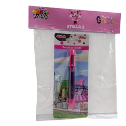 “Penna 6 Colori Minnie – Regalino Personalizzato per Feste e Compleanni, Confezionata con Nome e Età”