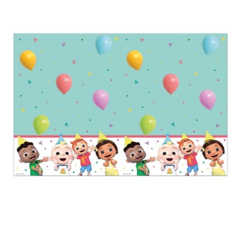 Tovaglia Cocomelon 120x180 cm – Festa Bambini Colorata e Allegra per Compleanni Indimenticabili