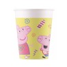 8 Bicchieri Peppa Pig in Cartone 200 ml – Colori Vivaci per Feste Bambini, Compleanni e Party a Tema