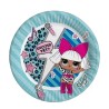 Piatti Lol Surprise Originali Ø19,5 cm – Set 8 Piatti Monouso per Festa di Compleanno Bambina, Party Colorato e Divertente