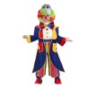 Costume Clown Baby Bambino Made in Italy – Travestimento da Pagliaccio Elegante in Raso e Velvet per Carnevale e Feste