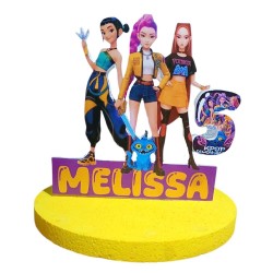 Centro Tavola 3D K-Pop Star Edition - Compleanno Personalizzato