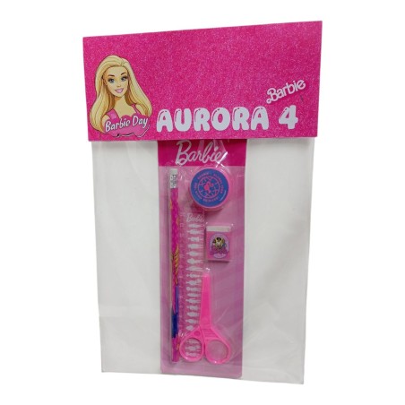 Set Cancelleria Barbie Personalizzato (11 pz)