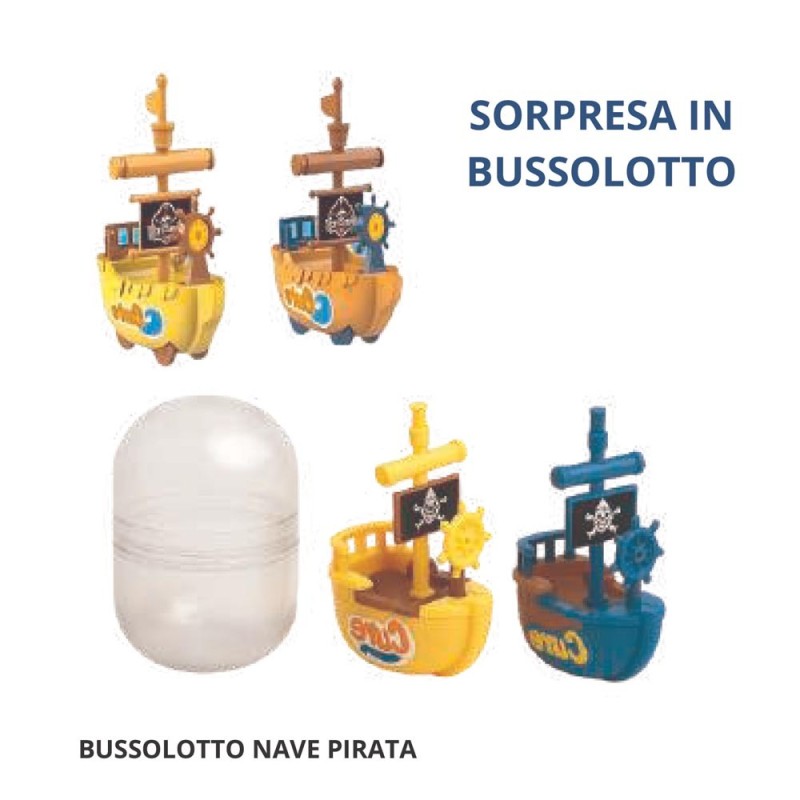 Set 24 Bussolotti Nave Pirata – Regalini Fine Festa Compleanno Bambini a Tema Pirati | Gadget Festa Originali