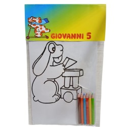 Album da Colorare di Pimpa Personalizzato con Nome ed Età – Kit Creativo per Festa di Compleanno Bambini, Regalino Originale
